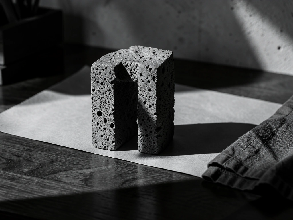 Textured volcanic rock and architectural materials