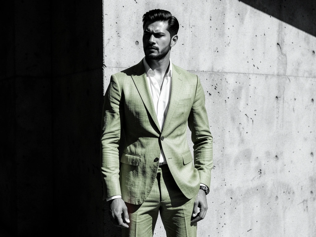 Linen suit editorial